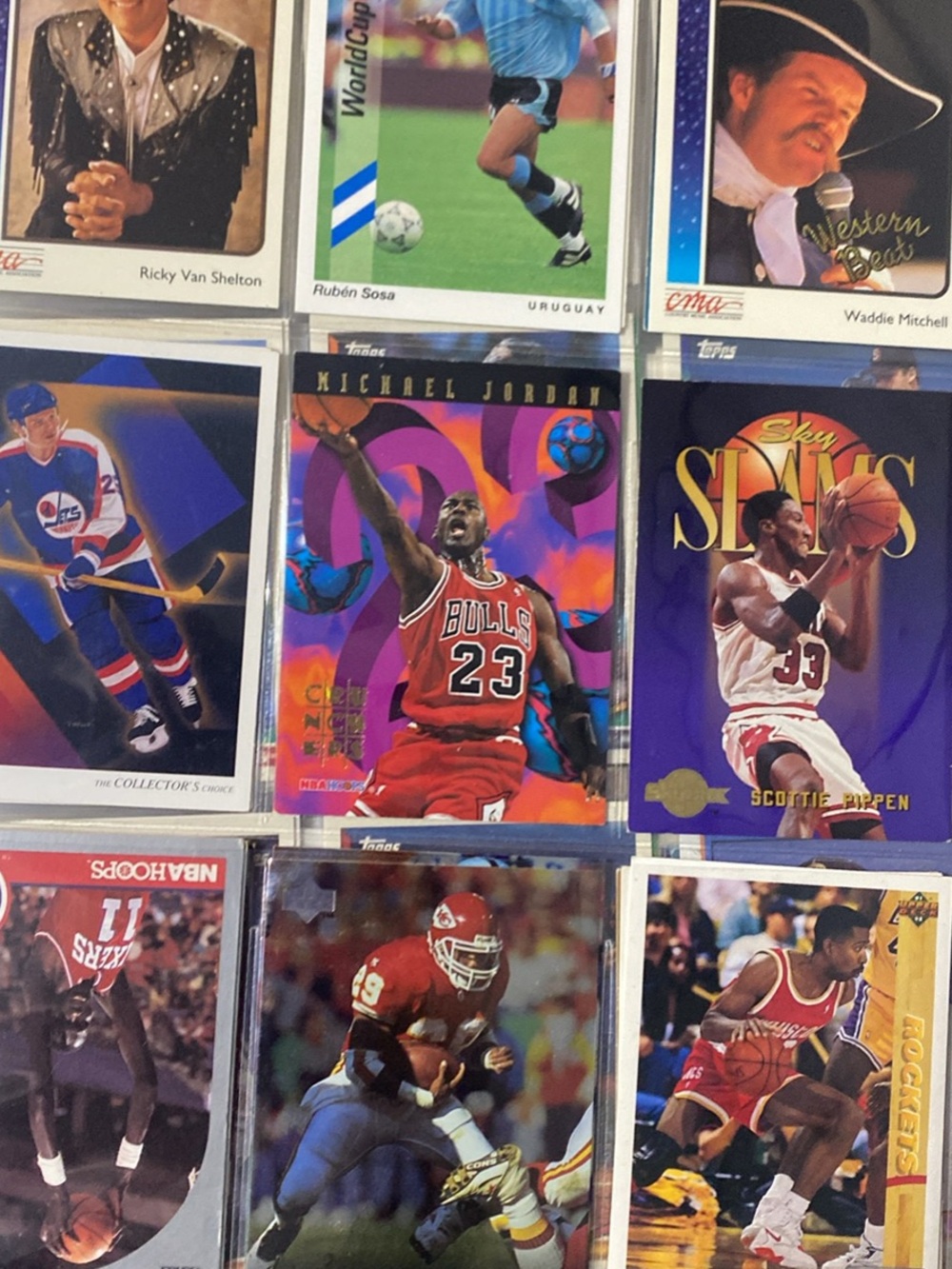Chicago Bulls Basketball Trading Card Wall Art - Multi Color